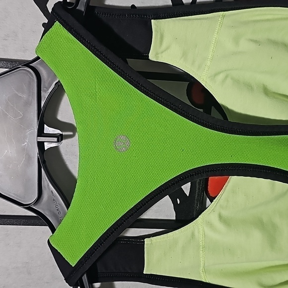 Lululemon Green Black Athletic Tank Top Size XS - Picture 3 of 4